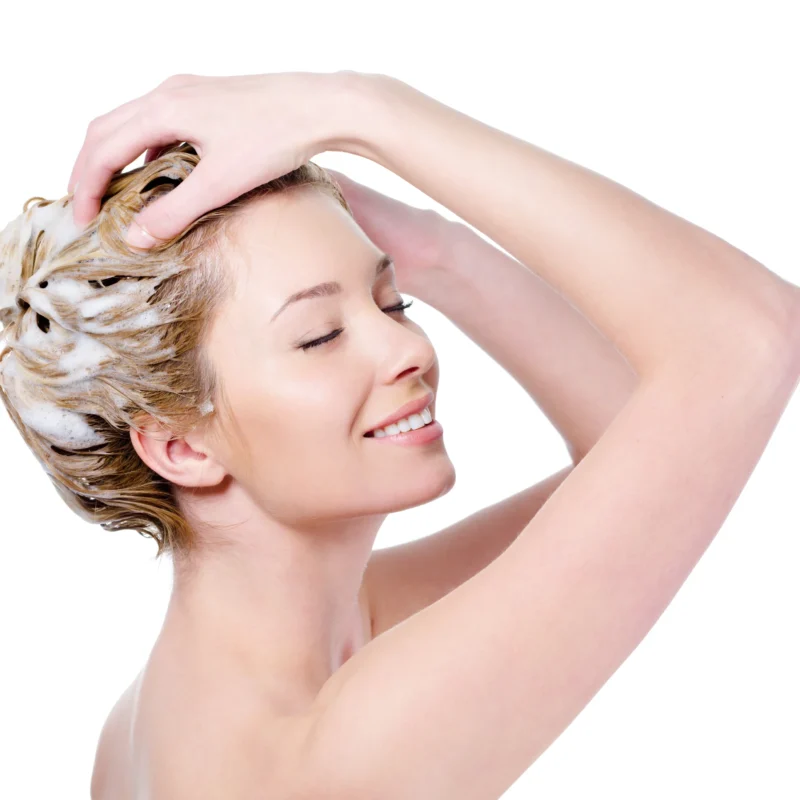 Lavando el cabello
